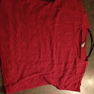 Red Lace Top